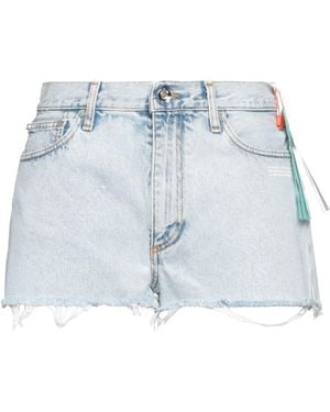 Off-White c/o Virgil Abloh Denim Shorts - Blue