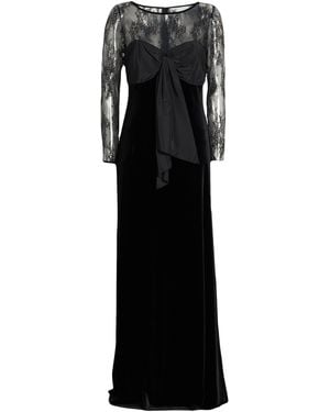 Clips Maxi Dress Polyester, Elastane - Black