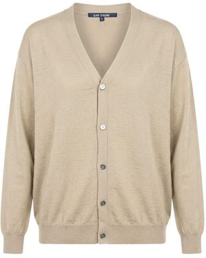 Sofie D'Hoore Khaki Cardigan Wool - Natural