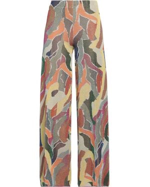 Circus Hotel Pants Polyester, Polyamide, Viscose - Yellow