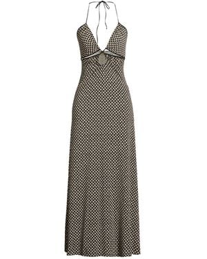 Siyu Maxi Dress Polyamide, Elastane - Black