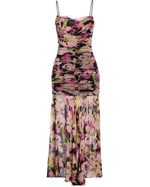 Pinko Midi Dress Viscose, Polyamide - Black
