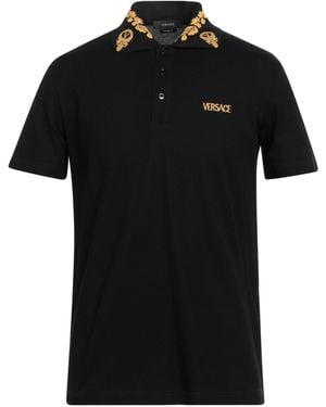 Versace Polo Shirt Cotton, Viscose - Black