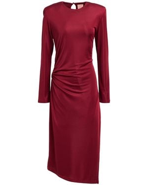 LA SEMAINE Paris Midi Dress - Red
