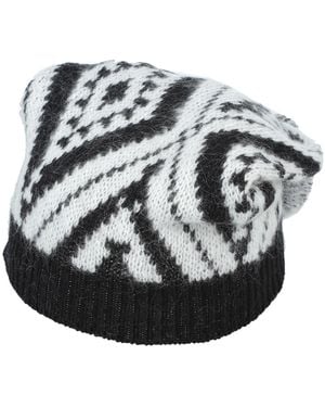 Twinset Hat Synthetic Fibers, Wool, Mohair Wool, Cashmere - Gray