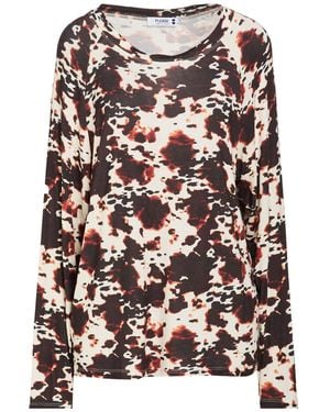 Please Dark T-Shirt Viscose, Elastane - Brown