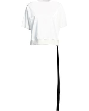 Rick Owens Top Cotton, Polyurethane, Elastane - White