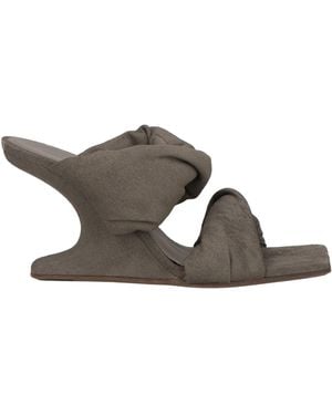 Rick Owens Sandals Leather - Grey