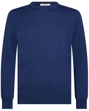 Kangra Sweater Cashmere, Merino Wool, Silk - Blue