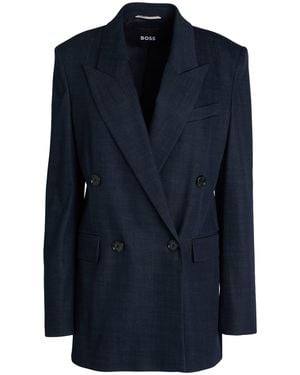 BOSS Blazer Lyocell, Triacetate, Polyester - Blue