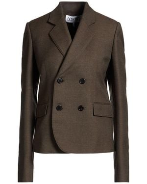 Loewe Blazer Mohair Wool, Wool - Brown