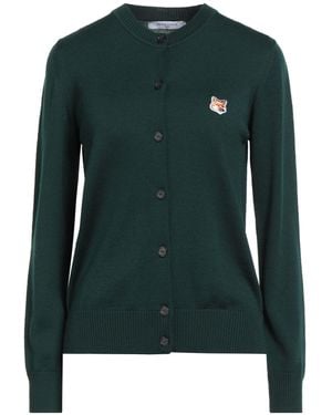 Maison Kitsuné Dark Cardigan Wool - Green