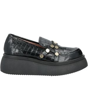 Pollini Loafers Leather - Black