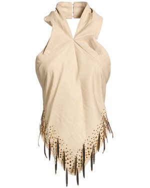 Rabanne Top Cotton, Viscose, Polyamide, Polyester - Natural