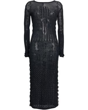 Pinko Maxi Dress Cotton - Black