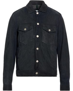 Blusotto Midnight Jacket Leather - Blue