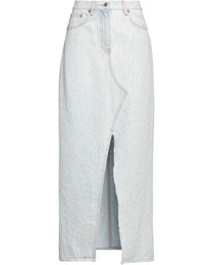MSGM Denim Skirt - White
