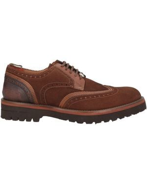 Brimarts Lace-Up Shoes Leather - Brown