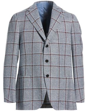 Cesare Attolini Blazer Wool, Silk - Blue
