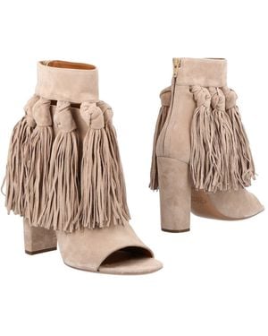 Chloé Ankle Boots Soft Leather - Natural