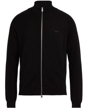 Maison Kitsuné Cardigan Wool - Black