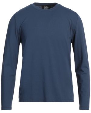Alpha Studio T-Shirt Cotton, Elastane - Blue