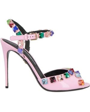 Dolce & Gabbana Sandals Leather - Pink