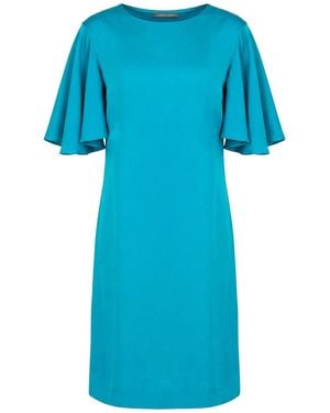 Alberta Ferretti Midi Dress Acetate, Viscose - Blue