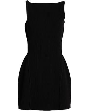 Sportmax Mini Dress Viscose, Polyamide, Polyester, Elastane - Black