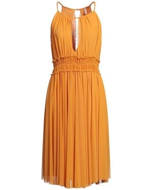 White Wise Midi Dress - Orange