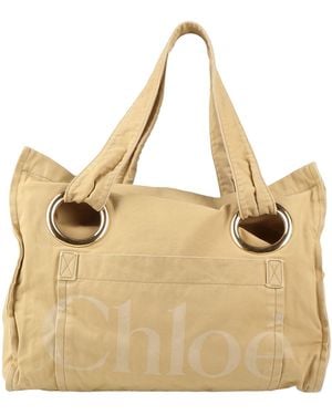 Chloé Shoulder Bag Cotton - Natural