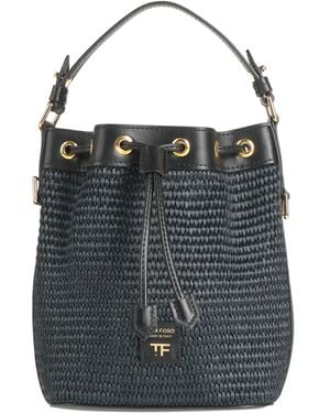 Tom Ford Handbag Viscose, Cotton, Calfskin, Brass - Black