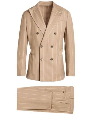L.B.M. 1911 Suit Virgin Wool, Elastane - Natural