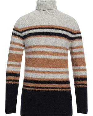 Irish Crone Light Turtleneck Acrylic, Alpaca Wool, Polyamide, Wool - Grey