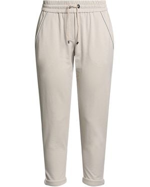 Brunello Cucinelli Cropped Trousers - Natural