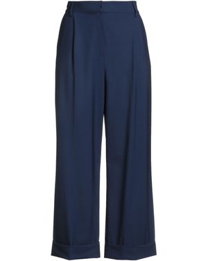 Les Copains Midnight Pants Virgin Wool, Elastane, Acetate, Polyester - Blue