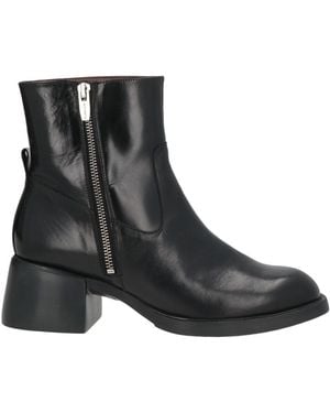 Wonders Ankle Boots Leather - Black