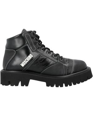Moschino Ankle Boots Leather - Black