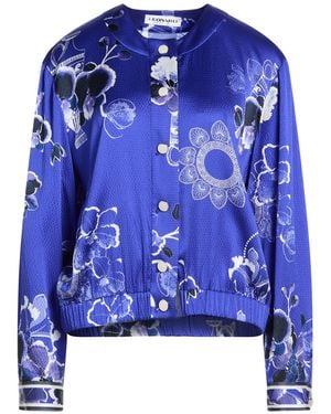 Leonard Paris Jacket Silk, Elastane - Blue