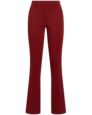 Manila Grace Brick Pants Polyester, Viscose, Elastane - Red