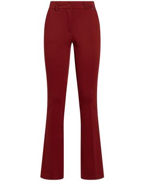 Manila Grace Brick Pants Polyester, Viscose, Elastane - Red