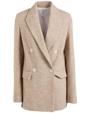 Eleventy Platinum Sand Blazer Wool, Alpaca Wool, Polyamide - Natural