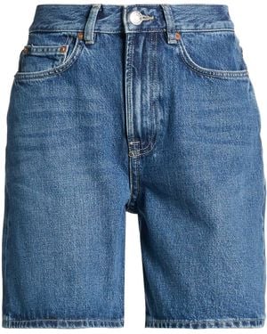 Samsøe & Samsøe Denim Shorts Organic Cotton - Blue
