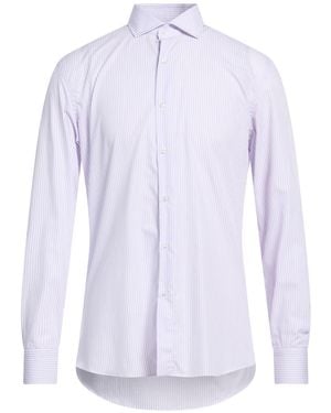 Caruso Mauve Shirt Cotton - White
