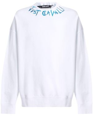 Just Cavalli Sweatshirt Cotton - White