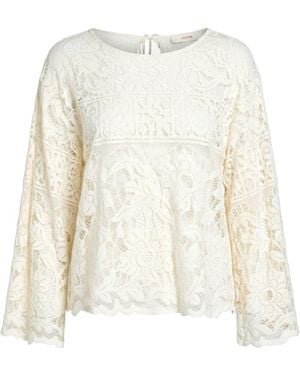 Jucca Cream Top Cotton, Polyamide - White