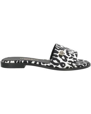 Philipp Plein Sandals Textile Fibers - White