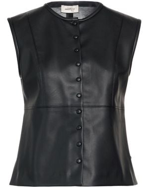 Ottod'Ame Top Polyurethane, Polyester - Black