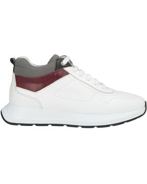 Cerruti 1881 Trainers Cow Leather, Textile Fibres - White