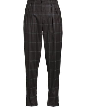 Gabriele Pasini Dark Pants Polyester, Wool - Black